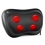 ALLJOY Massagekissen mit Wärmefunktion, Shiatsu Massagegerät für Nacken Schulter Rücken,...