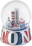 Boston Glitzernde Baseball-Glas-Schneekugel 65 mm