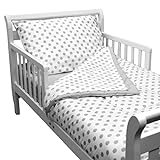 American Baby Company Bettwäsche-Set für Jungen und Mädchen, 100 % Baumwolle, Perkal, Grau