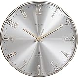 GOODERY Funkwanduhr Ø 30 cm Leise 3D | Große, Moderne, Analoge Wanduhr ohne Laute Tickgeräusche,...