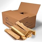 30kg Anzündholz Anfeuerholz Anmachholz Brennholz Kaminholz Ofenholz Smoker Grill BBQ Trocken...