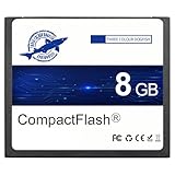 Dogfish Compact Flash Karte 8GB 133X CF Speicherkarte für Professionelle Fotografie und alte DSLR...
