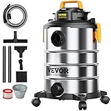 VEVOR Nass-/Trockensauger, 30 l, 6 PS, Edelstahl-Staubsauger mit effizienter Saug- und...