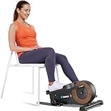MERACH Mini Ellipsentrainer für Zuhause, Untertisch Elektrischer Crosstrainer mit 8...