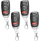 4 Stück Fernbedienung Garagentor 433 MHz Universal Garagentor Fernbedienung Garagentore...