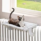 MEWOOFUN Hängematte Katze Heizung, Katzenbett Fenster for Katzen – 55 x 35cm Verstellbarer...