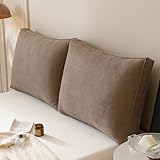 EXZFW Bett RüCkenlehne Kissen, RüCkenkissen für Bett, Lesekissen für Bett und Sofa, Keilkissen...
