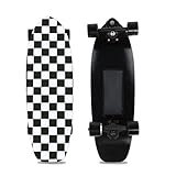 Feiphla Elektro-Skateboard Mit Fernbedienung, Komplett-Longboard Mit Sanftem 4-Gang-Bremsen,...