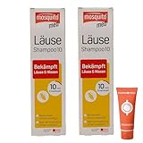 Mosquito med Läuse Shampoo 2x 100ml - Bekämpft Kopfläuse und Nissen I schnell und effektiv I...