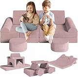 MAMIZO Spielsofa Kindersofa mit 15PCS Modul, Modulare Kinderspielcouch, Kindersofa aus Schaumstoff...