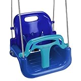 Montafox Kinderschaukel Babyschaukel 3 in 1 verstellbar mitwachsend Kinder Schaukel mit Rückenlehne...