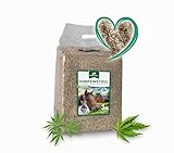 Hanfeinstreu für Kleintiere, Hühner und Pferde, 30 Liter, 100% Naturprodukt, Extrem Saugfähig,...