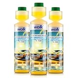 wolk® 3x Scheibenreiniger Auto Konzentrat 1:100 Lemon Rush – Reinigungsessenz für bis zu 25 L...
