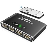 HDMI Switch HDMI Splitter, Automatisch 4K Aluminium HDMI Switch 3 in 1 Out UHD HDMI Verteiler mit...