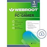 WEBROOT Antivirus für PC-Gamer 2025 | System Performance Optimizer | 1 Gerät | 1 Jahr | Windows |...