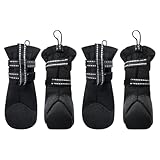 Hundeschuhe und Pfotenschutz, 4 Stück, rutschfest, auslaufsicher, rutschfest, für Wandern,...