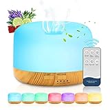 ASANMU Aroma Diffuser für Ätherische Öle, 450ML Ultraschall Aromatherapie Diffusor Diffuser...