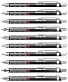 rOtring Tikky-Kugelschreiber | blaue Tinte | mittlere Spitze (1,0 mm) | Schwarzer Schaft |...