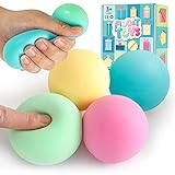 Sensory Stress Bälle für Kinder, Farbwechsel Squishy Spielzeug, weiche Anti Stress Knete Ball,...