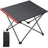 Frasheng Tragbar Klapptisch,Campingtisch, Leichter, im Freien,Aluminium Tisch mit Tasche für...