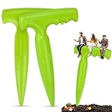 Milifox 2 Pcs Pflanzhilfe für Blumenzwiebeln,Blumenzwiebelpflanzer Sämaschine mit Messskala für...