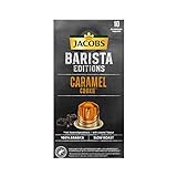 Jacobs Kaffeekapseln Barista Editions Caramel Cookie, 100 Nespresso®* kompatible Kapseln, 10 x 10...