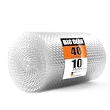 BigDean Premium Luftpolsterfolie Rolle 80 my 3-lagig 10m x 0,40m ideal als Verpackungsmaterial –...