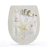 Toilettendeckel - Toilettensitz aus Formholz mit Sitzbefestigungssystem und Scharnieren,