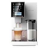 Cecotec Vollautomatische Kaffeemaschine Cremmaet Compactccino White Rose, 19 Bar, Milchbehälter,...