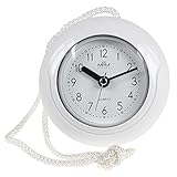 MPM Quality Design Badezimmer-Uhr aus Kunstoff, Quarz-Uhrwerk Sweep, 3-5 ATM Wasserdicht, Weiß, Ø...