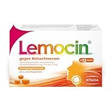 Lemocin Halsschmerztabletten – neu für Erwachsene und mit Orangengeschmack - doppelt aktiv und...