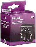 techno line KZW Analog Kurzzeitwecker schwarz, 1 - Pack