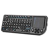 Rii X1 Mini Tastatur Wireless, Smart TV Tastatur, Kabellos Tastatur mit Touchpad, Mini Keyboard für...