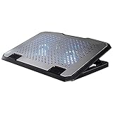 Hama Laptop Kühler für Laptops bis 15,6“ (extraleiser Notebook Kühler, 2 Lüfter, Kühlpad und...