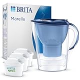 BRITA Wasserfilter Kanne Marella blau (2,4l) inkl. 3x MAXTRA PRO All-in-1 Wasserfilterkartusche –...