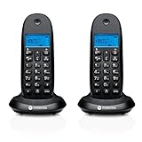 MOTOROLA C1002 CB+ DECT Telefon Schwarz Duo