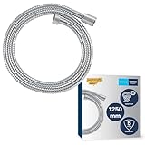GROHE Vitalioflex, Duschschlauch aus Metall 1,25m (flexibler knickfester Brauseschlauch für die...