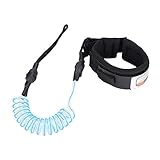 Nikou Surfboard Leash SUP Leash, 5mm Surf Sicherheitsfuß Seil Coiled Leg Rope Strap Spiralfeder...