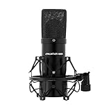 auna Pro MIC-900B, USB Kondensator-Mikrofon, Gaming-Mikrofon, Standmikrofon für Gesangs- und...