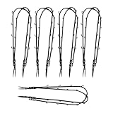 NOLITOY Pflanzenstützpfähle 10 Stück aus Formstabilem Kunststoff Rankhilfe für Tomaten Gurken...