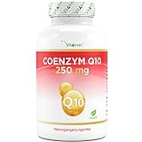 Coenzym Q10 250 mg je Kapsel - 120 vegane Kapseln - Premium: Q10 aus pflanzlicher Fermentation +...