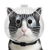 Katzenhelm Für Die Fellpflege – ABS, Atmungsaktiv, Verstellbar, Astronauten-Haustierhaube, Weiche...