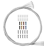 10 x Fahrrad Universal Schaltzug mit 10 x Endhülsen Endkappen aus Stahl Schaltseil Set für Fahrrad...