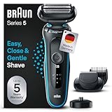 Braun Series 5 Elektrorasierer mit EasyClick Barttrimmer Aufsatz, Rasierer Herren Elektrisch...