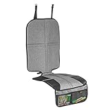 reer Kindersitz-Unterlage TravelKid MaxiProtect, Autositz-Schutzunterlage mit Rückenlehnen-Schutz,...