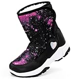 Harvest Land Schneestiefel Mädchen Warm Gefütterte Winterstiefel Outdoor rutschfeste Winterschuhe...