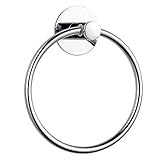 GERUIKE Handtuchring Ohne Bohren Handtuchhalter Ring Chrom Silber Rund Handtuch Halter Selbstklebend...