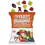 40YARDS American Football Gummibärchen Früchte Mix (175g Tüte) - Fruchtgummi in Football Form...