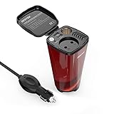 BESTEK Auto Wechselrichter 200W Tasseförmiger KFZ Spannungswandler DC 12V auf AC 230V Power...