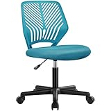 Yaheetech ergonomisch Schreibtischstuhl Bürostuhl ohne Armlehnen Drehstuhl mit Rücklehne...